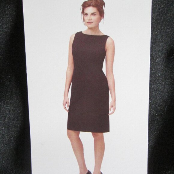 NWT STUDIO BY LONDON TIMES Charcoal Gray Sleeveless Dress – Sz 6 - Picture 1 of 9